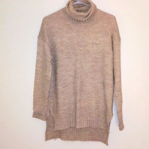 Grey turtleneck sweater
